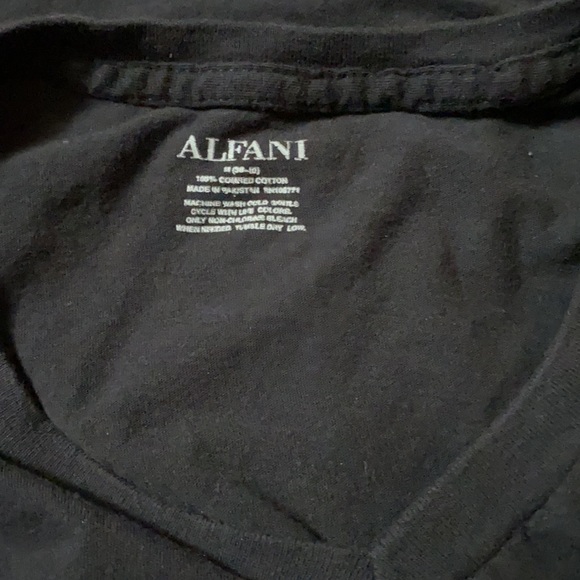 Alfani Medium Black Shirt - Picture 3 of 4